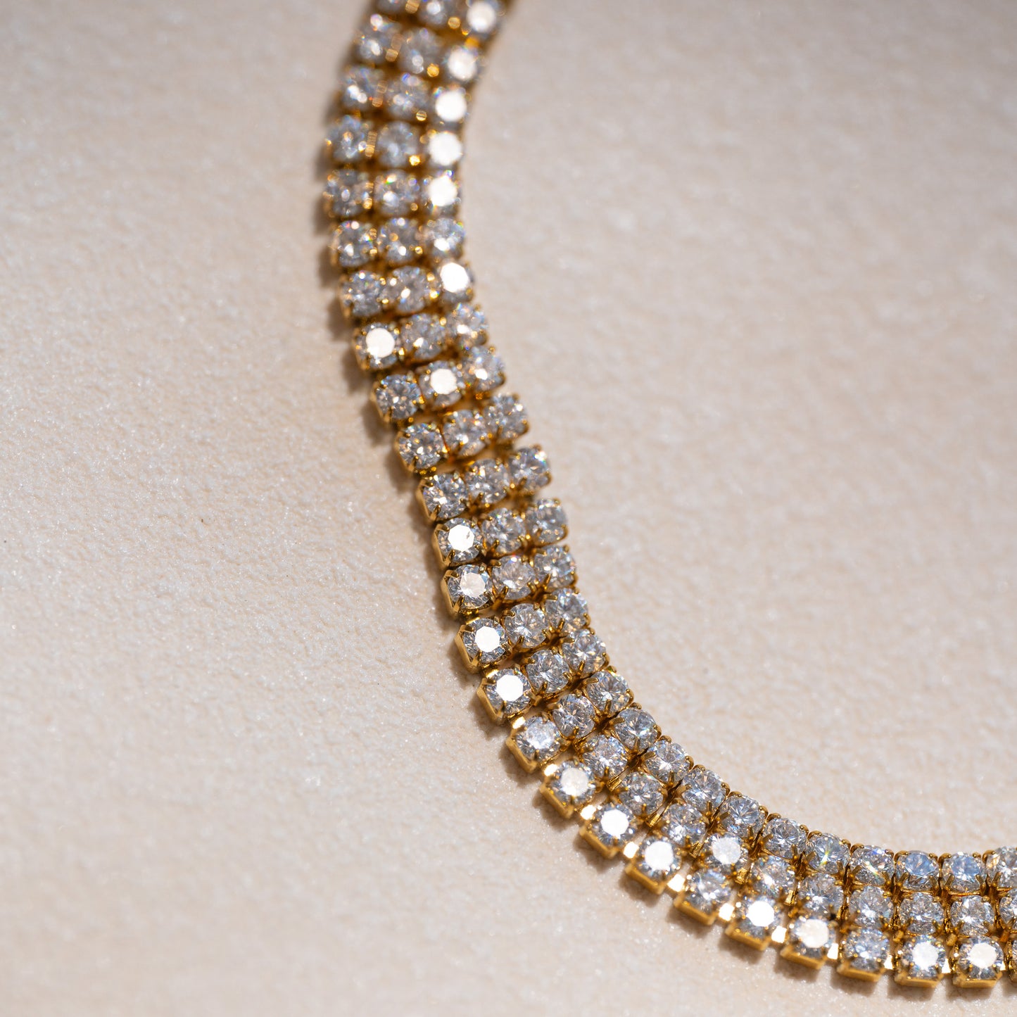 Rainbow Tennis Bracelet 18K Gold Plated