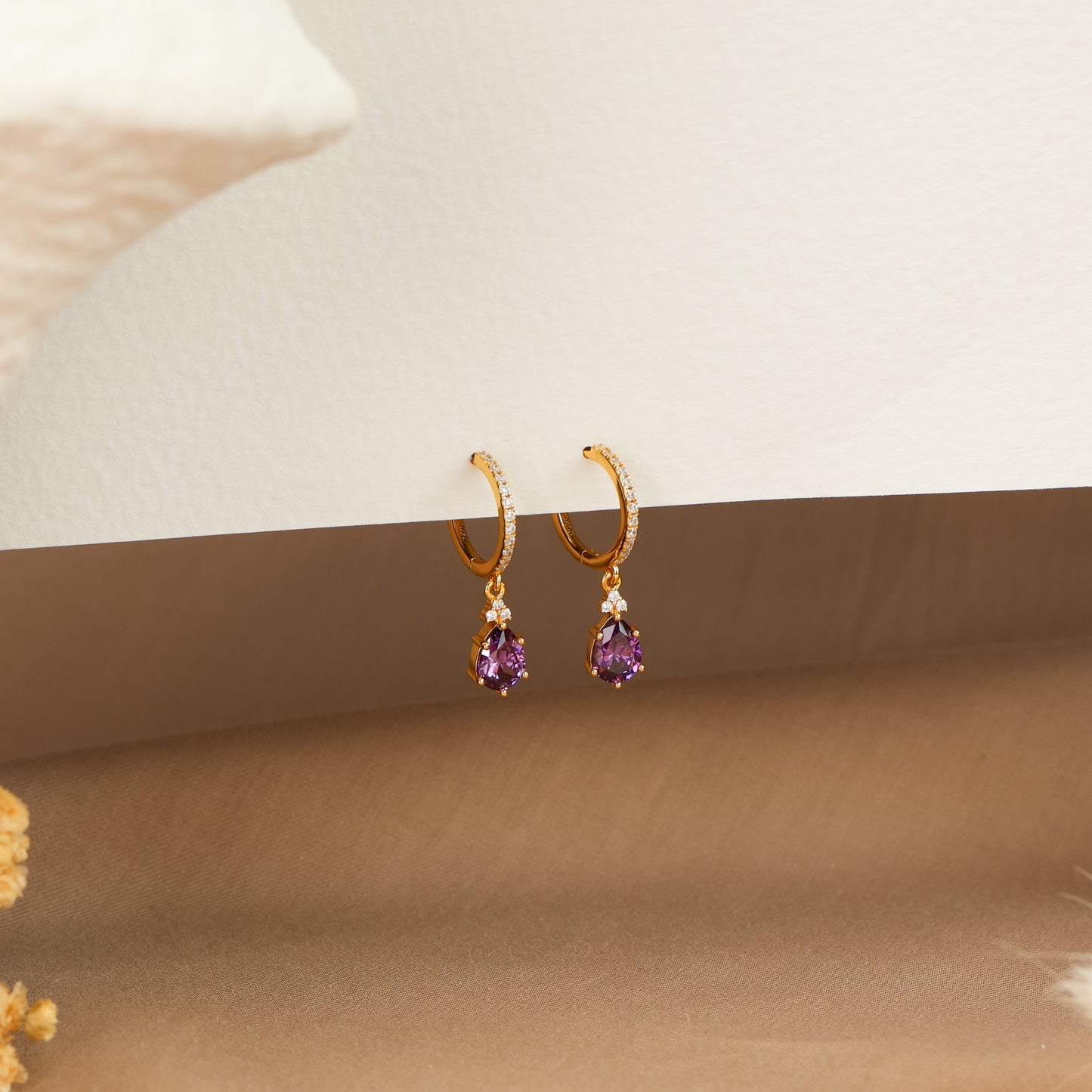 Layla Amethyst Necklace 14K Gold Vermeil