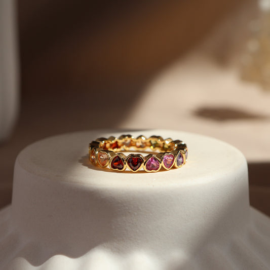 Harper Heart Ring 14K Gold Vermeil / Sterling Silver