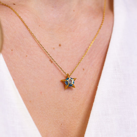 YOUR ARE MY STAR Blue Star Necklace