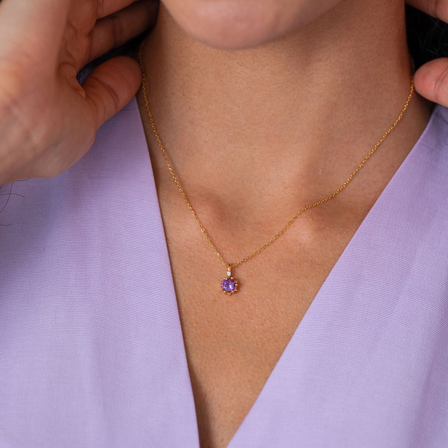 Starlight Natural 12 Birthstone Necklaces