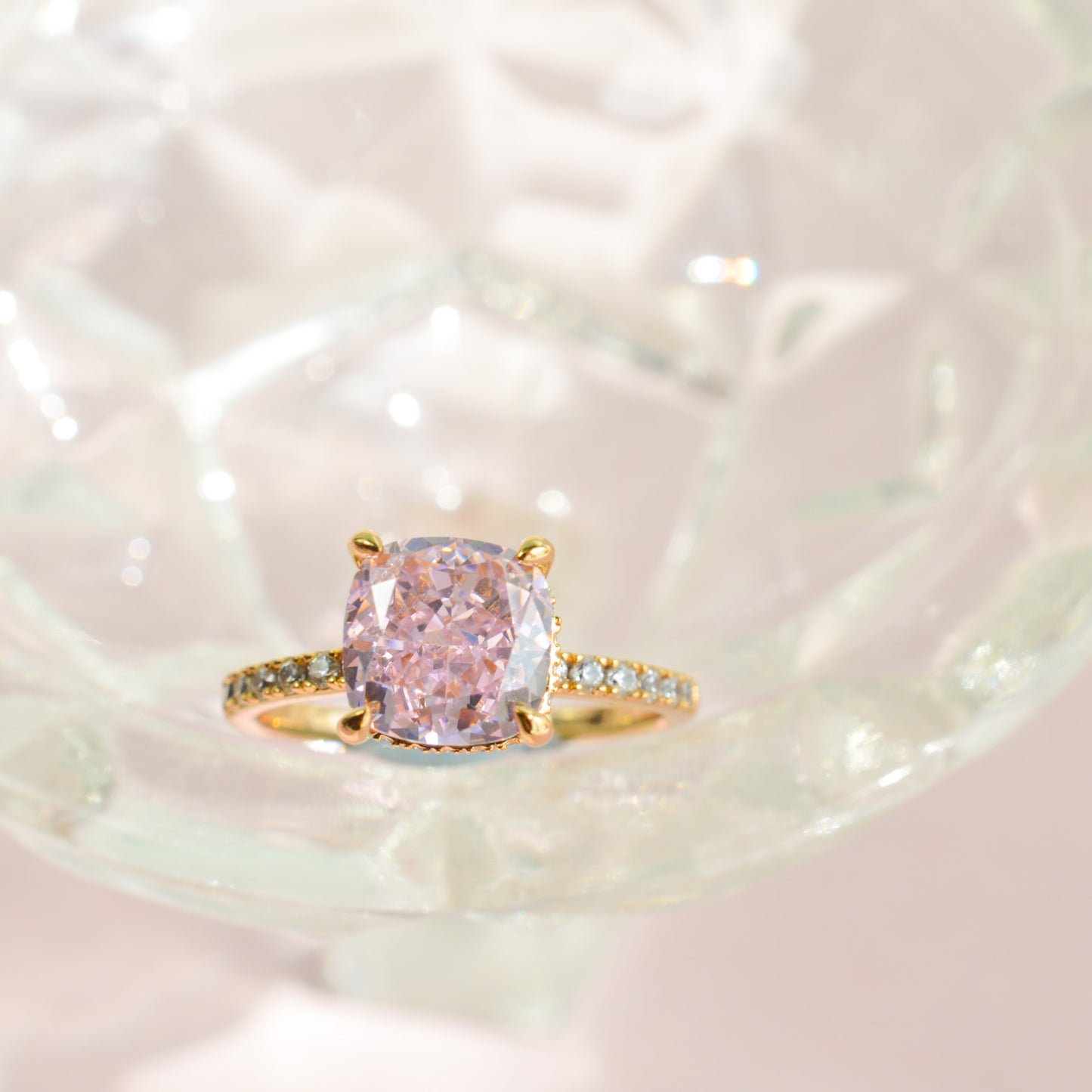 ROSIE Pink Diamond Gold Vermeil Ring