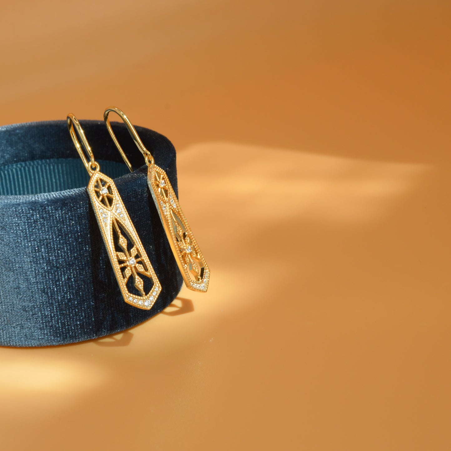 Vintage Gold Drop Earrings
