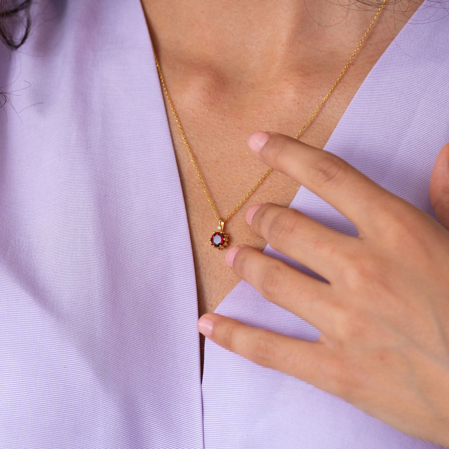 Starlight Natural 12 Birthstone Necklaces