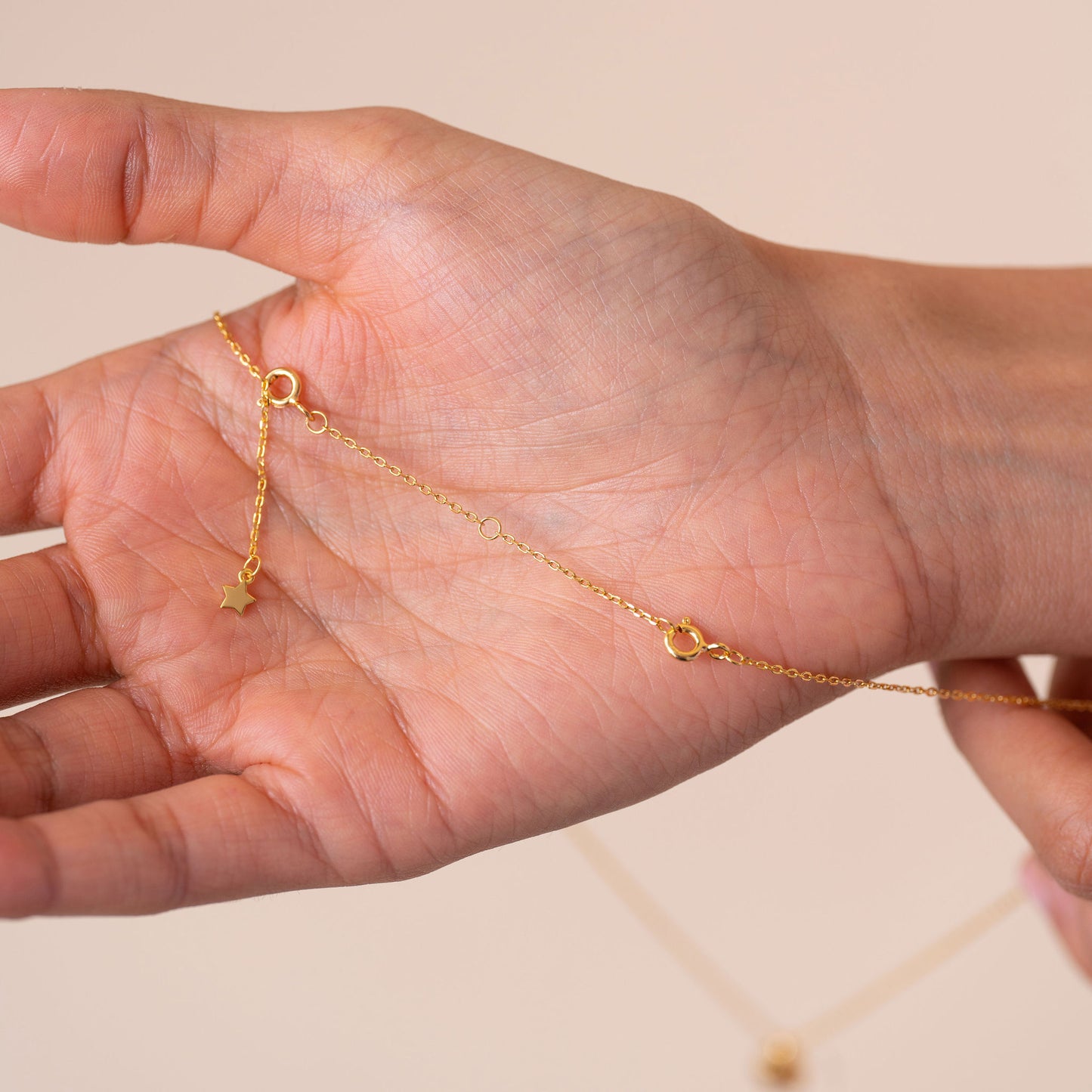 Necklace Chain Extender 5cm Yellow/White Gold Vermeil
