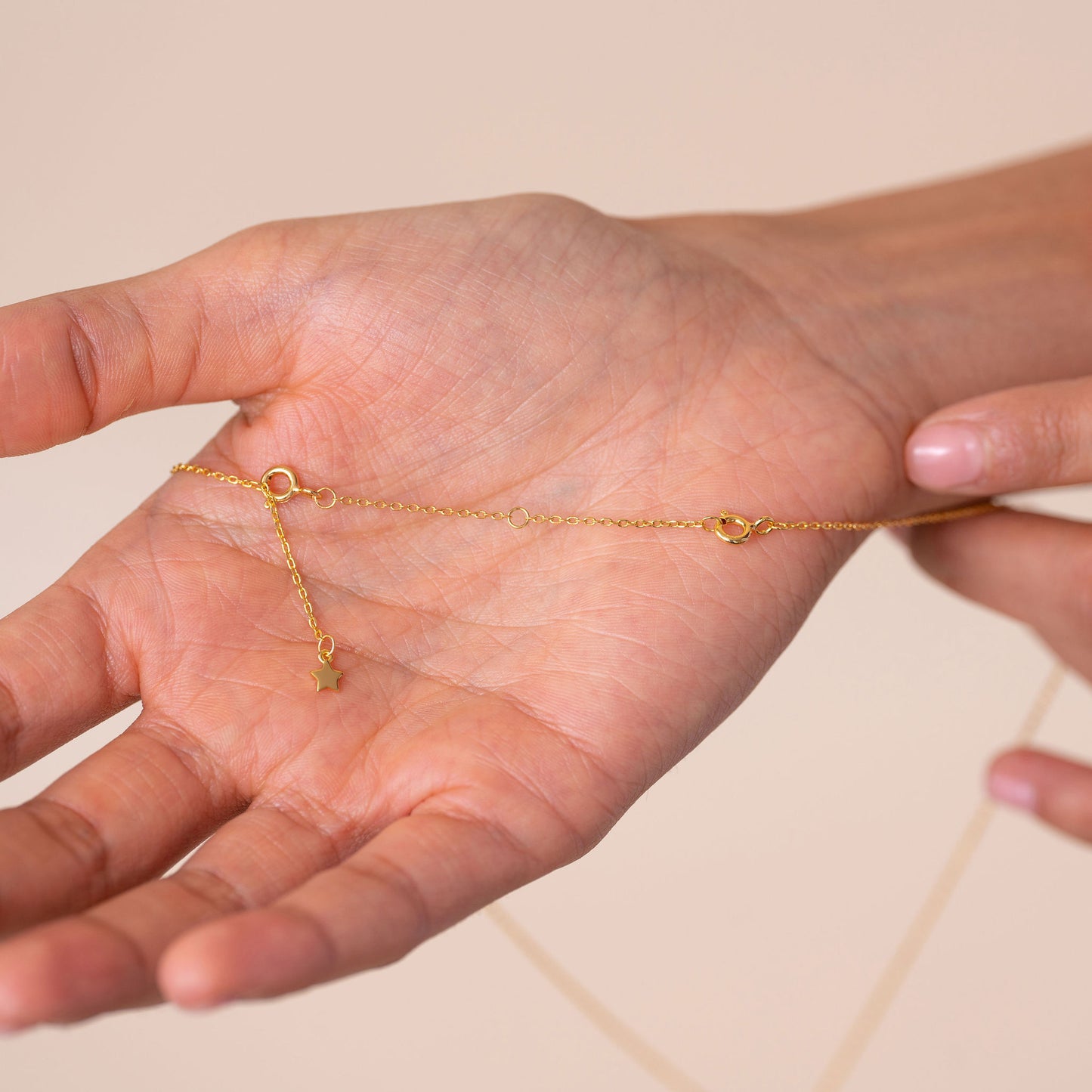 Necklace Chain Extender 5cm Yellow/White Gold Vermeil