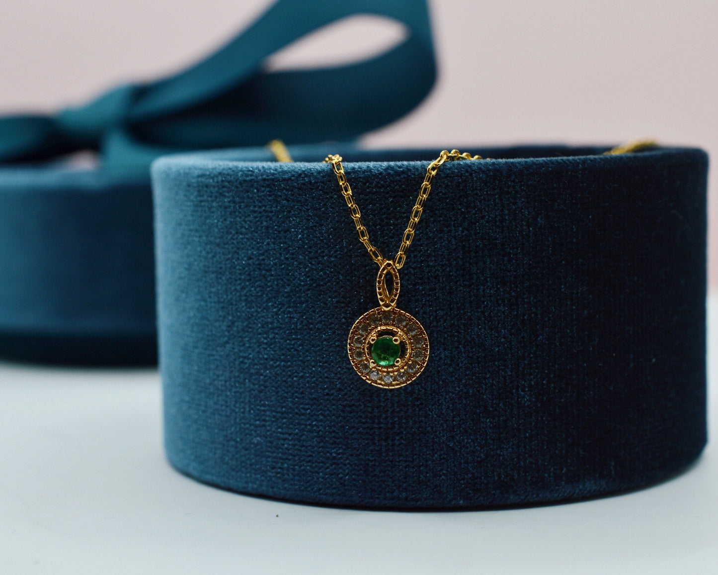 GRACE Genuine Emerald Necklace