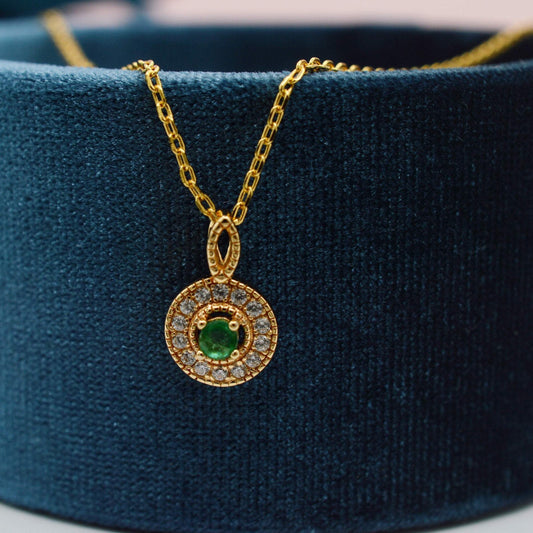 GRACE Genuine Emerald Necklace