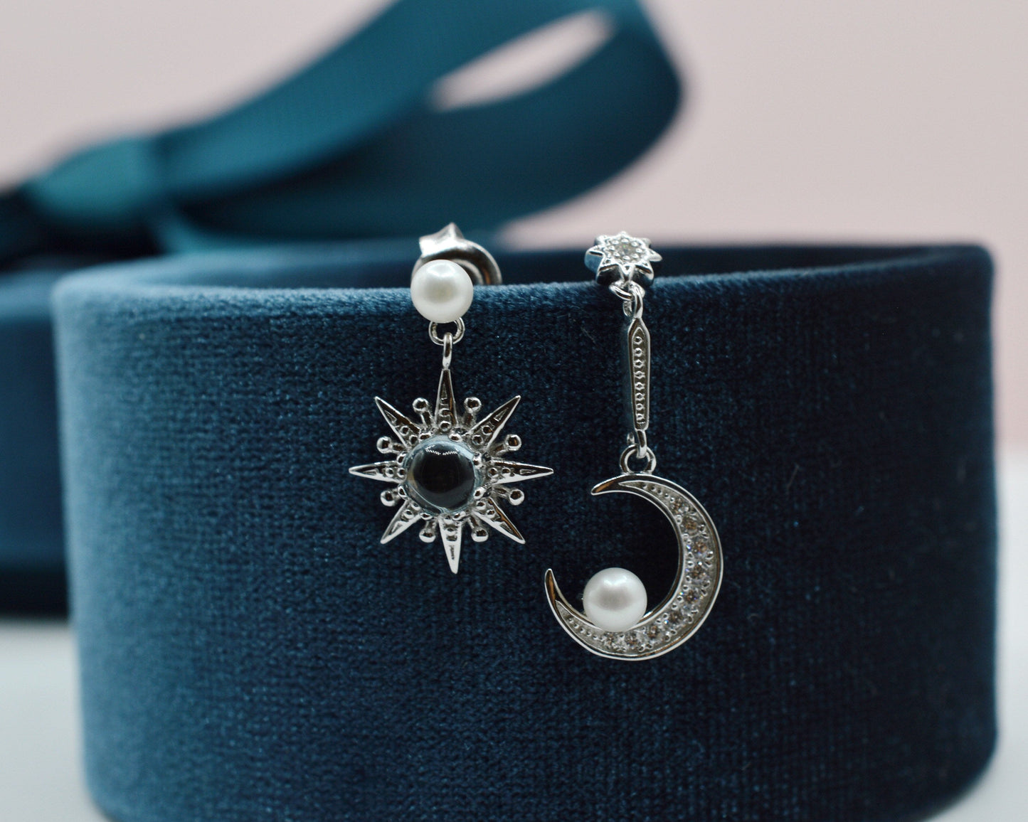 STARLIGHT Blue Topaz Celestial Earrings