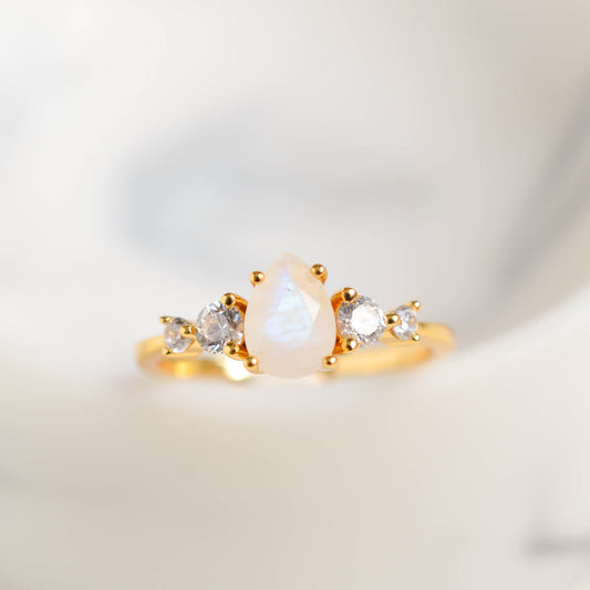 Selene Moonstone Ring