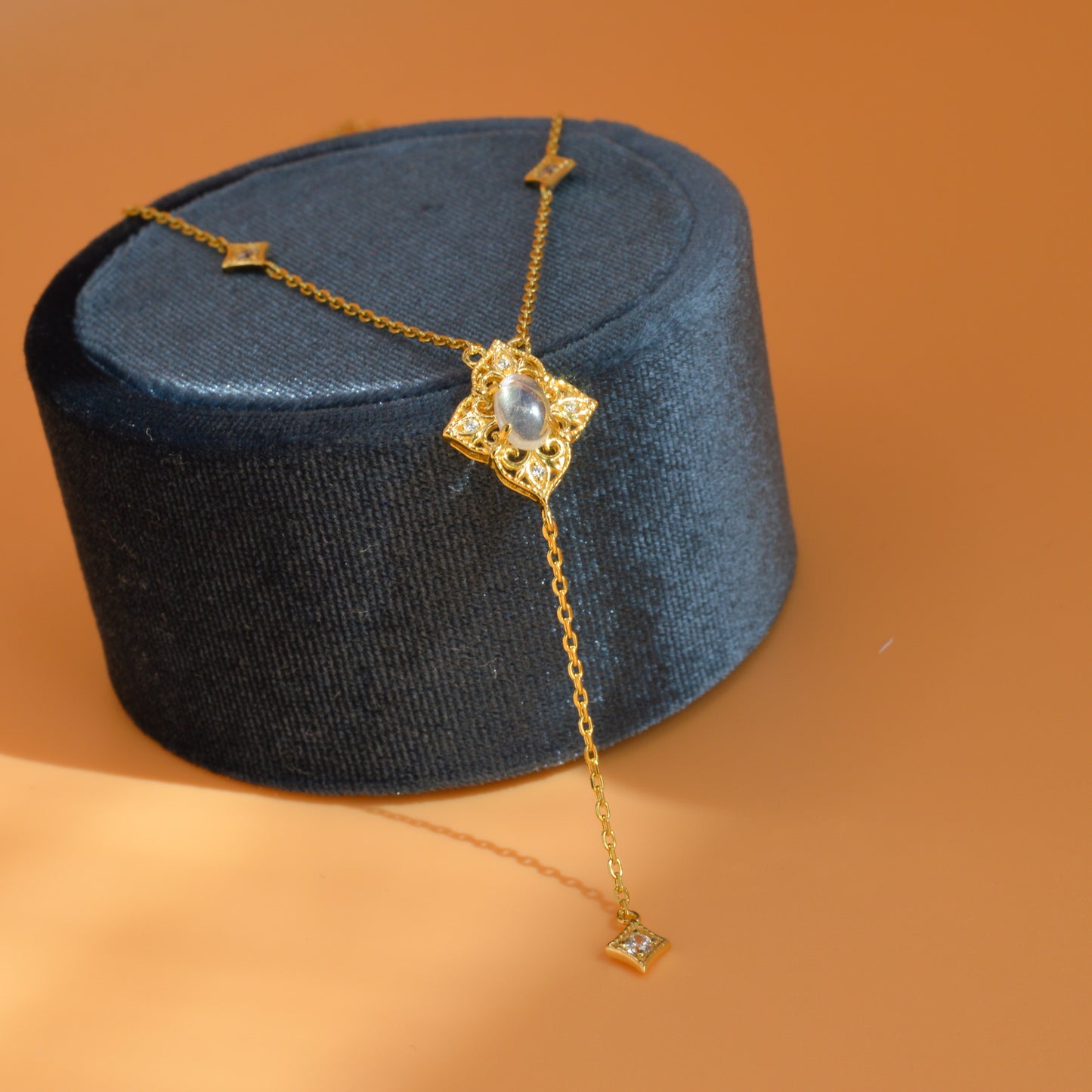 Moonstone Necklace Gold/Silver