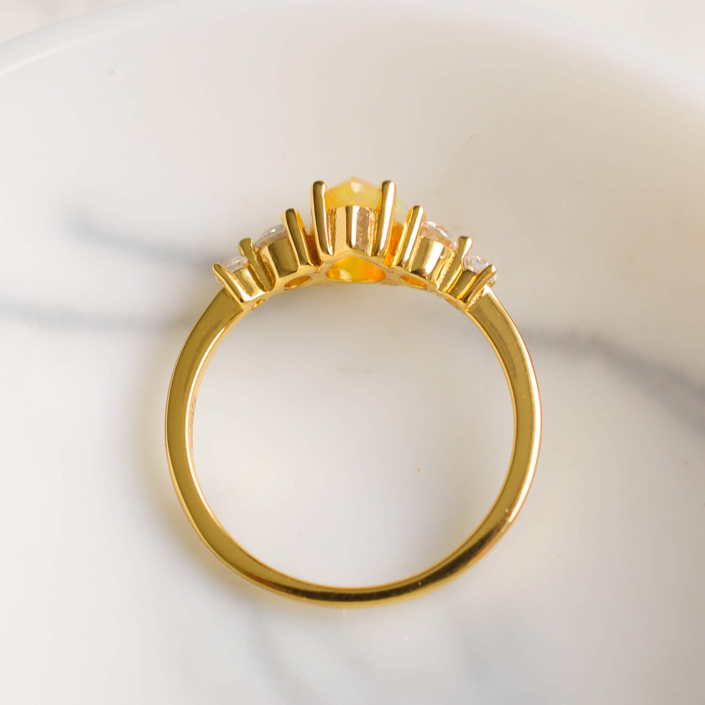 Selene Opal Ring Set