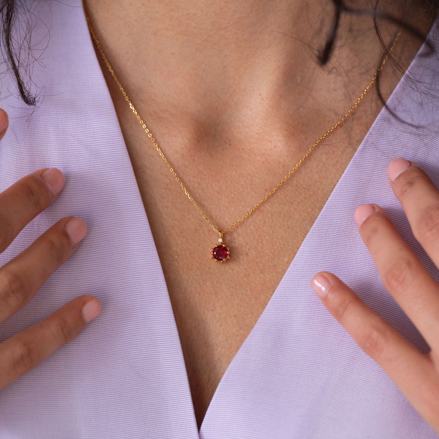 Starlight Natural 12 Birthstone Necklaces